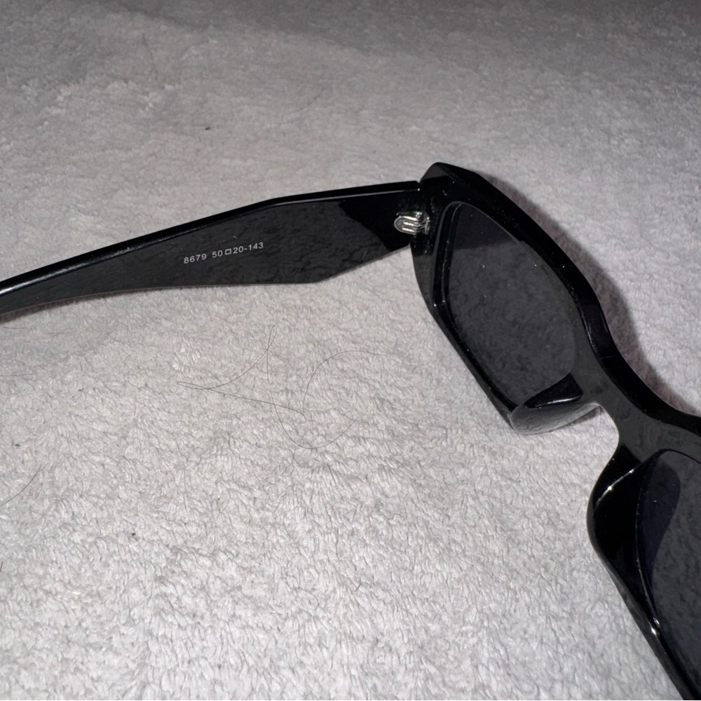 Prada Black Wide Rectangular Sunglasses - image 3